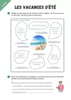 Aperçu - Feuilles d'exercices - Vacances ⎮ Les vacances d’été - Mindmap pour les niveaux 7 à 10 - Page 2
