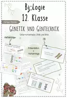 Vorschau - Präsentationen/Tafelbilder - Genetik: DNA und RNA | Biologie 12 | fertige Unterrichtsstunde | sofort einsetzbar - Deckblatt