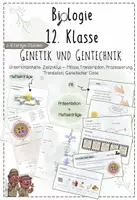 Vorschau - Unterrichtsreihen - Genetik: Zellzyklus, Proteinbiosynthese | Biologie 12 | fertige Unterrichtsstunden | sofort einsetzbar - Deckblatt