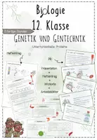 Vorschau - Arbeitsblätter - Genetik: Proteine | Biologie 12 | 2 fertige Unterrichtsstunden | sofort einsetzbar - Deckblatt