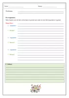 Vorschau - Arbeitsblätter - Dialektische Erörterung - Schreibplan - Seite 1