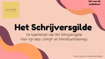 Voorbeeld - Het Schrijversgilde | Kaartenset Onderbouw (groep 1-2) - Voorblad