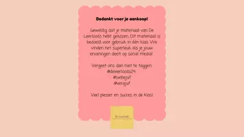 Voorbeeld - Het Schrijversgilde | Kaartenset Onderbouw (groep 1-2) - Pagina 1