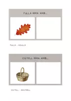 Vista previa - Tarjetas / Manipulativos - CONSCIÈNCIA FONOLÒGICA. . APARELLAR PARAULES RIMADES (TARDOR) - página 3