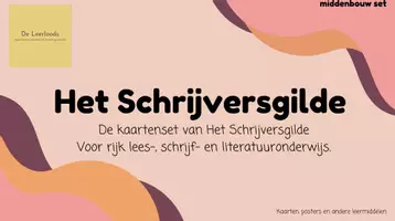 Voorbeeld - Het Schrijversgilde | Kaartenset Middenbouw (groep 3-5) - Voorblad