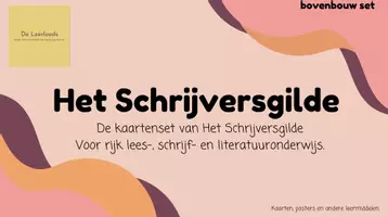 Voorbeeld - Het Schrijversgilde | Kaartenset Bovenbouw (groep 6-8) - Voorblad