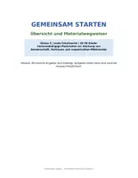Vorschau - Anderer Materialtyp - Materialwegweiser Klasse 5: Kennenlernen, Klassengemeinschaft und Organisation | kostenlos - Deckblatt
