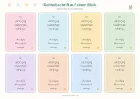 Vorschau - Poster - Lama Levi Schreibschriftkarten - Seite 1