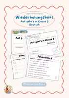 Vorschau - Arbeitsblätter - Wiederholungsheft | Auf geht`s in Klasse 3 - Deutsch - Deckblatt