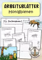 Vorschau - Arbeitsblätter - Honigbienen Arbeitsblätter - Deckblatt