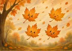 Vorschau - Bildkarten - Herbst Kamishibai Geschichte Das kleine Blatt - Seite 3