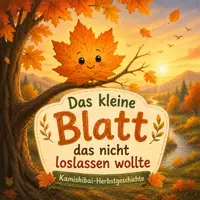 Vorschau - Bildkarten - Herbst Kamishibai Geschichte Das kleine Blatt - Deckblatt