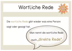 Vorschau - Fördermaterial/Inklusion - Merkplakate - Die wörtliche Rede - Seite 2