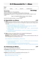 Vorschau - Test - Klassenarbeit Ch10 KA1: Alkane - Eigenschaften, Nomenklatur und Radikalische Substitution - Seite 3