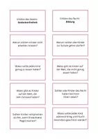 Vorschau - Spiele - Warm- up (swapping cards): Kinderrechte (Werte und Normen) - Seite 1