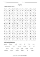 Vorschau - Arbeitsblätter - Suchsel Natur, Landschaft - 3 Schwierigkeitsgrade - Geografie, Erdkunde - Seite 2