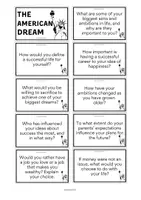 Vorschau - Spiele - THE AMERICAN DREAM - Conversation Cards - Seite 1