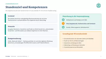 Vorschau - Stundenentwürfe - Mathe Unterrichtsvorbereitung Taschenrechner und Termwerte - Seite 1