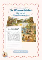 Vorschau - Arbeitsblätter - 3x Wimmelbilder und Arbeitsblätter | Wörter mit Doppelkonsonanten - Deckblatt