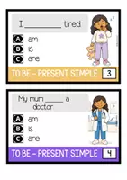 Vista previa - Unidades / Secuencias / Situaciones de Aprendizaje - To be (Present Simple) Visual Cards - página 2