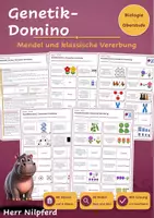 Vorschau - Spiele - Genetik-Domino: Mendel und klassische Vererbung - Deckblatt