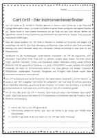 Vorschau - Arbeitsblätter - Orff Instrumente Lesetexte Klasse 3-4 - Seite 2