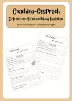Vorschau - Arbeitsblätter - Materialpaket: Coachingmaterial (Arbeitsblätter, Gesprächsvorlagen, Entwicklungsbaum) - Seite 1