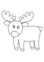 Vorschau - Arbeitsblätter - Prickelbilder / Fensterbilder Thema Elch - Grundschule - Bastelvorlagen - Seite 2