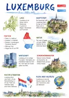 Vorschau - Arbeitsblätter - Lernposter + Arbeitsblätter zum Thema "Luxemburg" + Lösung & MP3 + Mindmap + Infografik - Deckblatt