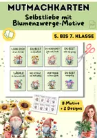 Vorschau - Anderer Materialtyp - Mutmachkarten Blumenzwerge | Positive Affirmationen für mehr Selbstvertrauen | Klasse 5–7 - Deckblatt
