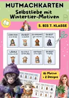 Vorschau - Anderer Materialtyp - Materialpaket Mutmachkarten | Verschiedene Designs mit positiven Affirmationen für Schüler:innen | Klasse 5–7 - Seite 1