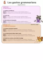 Aperçu - Feuilles d'exercices - Les gestes grammairiens fiche exo offert - Page 3
