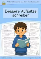 Vorschau - Arbeitsblätter - Bessere Aufsätze schreiben (Arbeitsblätter) - Deckblatt