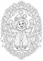 Vorschau - Mal- und Bastelvorlagen - Zirkus | Mandala Ausmalbilder | Freizeit | 15 Malvorlagen - Seite 3
