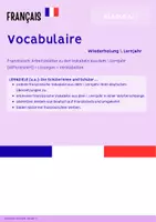 Vorschau - Arbeitsblätter - Wiederholung 1. Lernjahr Französisch (Grammatik & Vokabeln) Paket - Seite 1