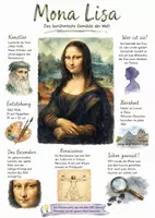 Vorschau - Arbeitsblätter - Lernposter + Arbeitsblatt "Mona Lisa" + Onlineübung & MP3 + Mindmap + Infografik - Deckblatt