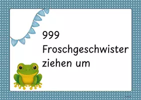 Vorschau - Stundenentwürfe - Einführung Zahlenraum bis 1000 999 Frösche - Deckblatt