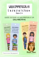 Vorschau - Anderer Materialtyp - Willkommensgruß zum Schuljahresanfang: Lesezeichen | Klasse 2, 3, 4 - Deckblatt