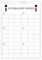 Vorschau - Arbeitsblätter - Arbeitsblatt VOCABULARY BINGO! - Seite 2