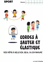 Aperçu - Préparation de séquence / Séquence complète - Livret EPS Cordes à sauter et élastiques - Page de couverture