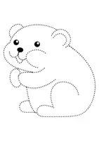 Vorschau - Arbeitsblätter - Prickelbilder / Fensterbilder Thema Hamster - Grundschule - Bastelvorlagen - Seite 2