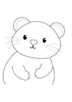 Vorschau - Arbeitsblätter - Prickelbilder / Fensterbilder Thema Hamster - Grundschule - Bastelvorlagen - Seite 3