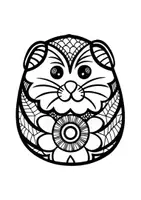 Vorschau - Arbeitsblätter - Mandalas Thema Hamster - Grundschule - Bastelvorlagen - Seite 2