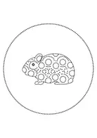 Vorschau - Arbeitsblätter - runde Prickelbilder / Fensterbilder: Hamster - Grundschule - Bastelvorlagen - Seite 2
