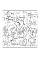 Vorschau - Anderer Materialtyp - Lama Levi Puzzle 1.-4. Klasse - Deckblatt