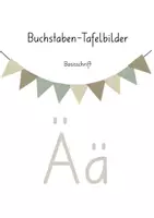 Vorschau - Poster - Tafelmaterial Buchstaben Ä | 1. Klasse | Schrifterwerb - Deckblatt