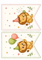 Aperçu - Matériel pour travaux manuels / dessin - kit anniversaire petit lion avec phoyobooth - Page 2