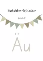 Vorschau - Poster - Tafelmaterial Buchstaben Äu | 1. Klasse | Schrifterwerb - Deckblatt