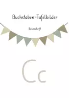 Vorschau - Poster - Tafelmaterial Buchstaben C | 1. Klasse | Schrifterwerb - Deckblatt