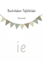 Vorschau - Poster - Tafelmaterial Buchstaben ie | 1. Klasse | Schrifterwerb - Deckblatt